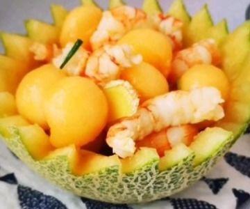 吃虾可以吃哈密瓜吗